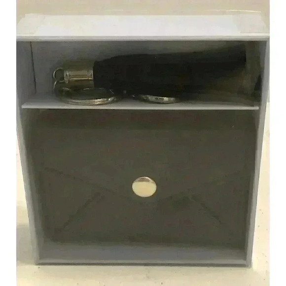 Women's Black Business Card Case Holder and Tassel Keychain Gift Set NIB - Picture 2 of 4